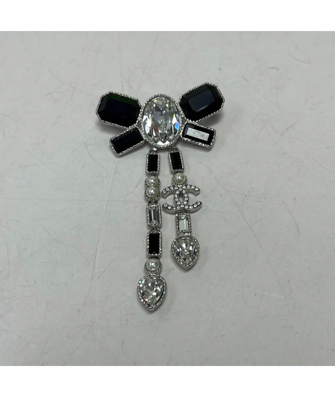 CHANEL Серебряная металлическая булавка / брошь, фото 7