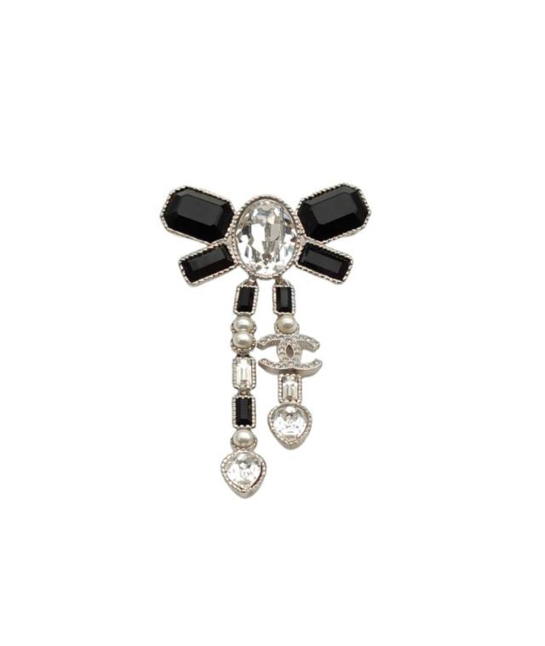 CHANEL Серебряная металлическая булавка / брошь, фото 1