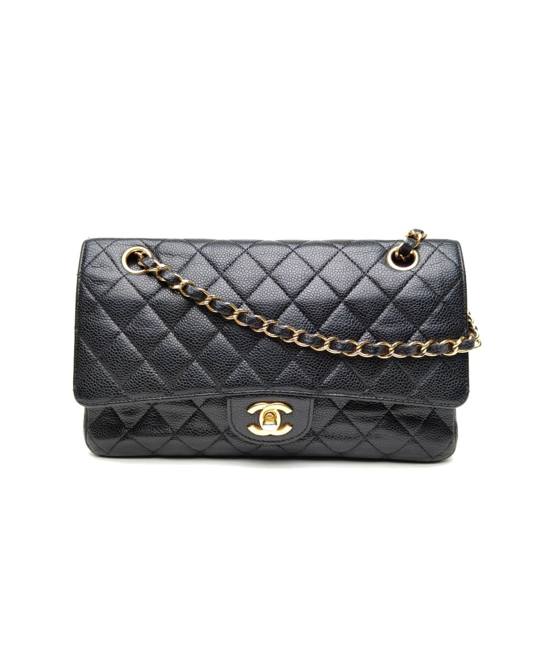 CHANEL Черная кожаная сумка через плечо, фото 2
