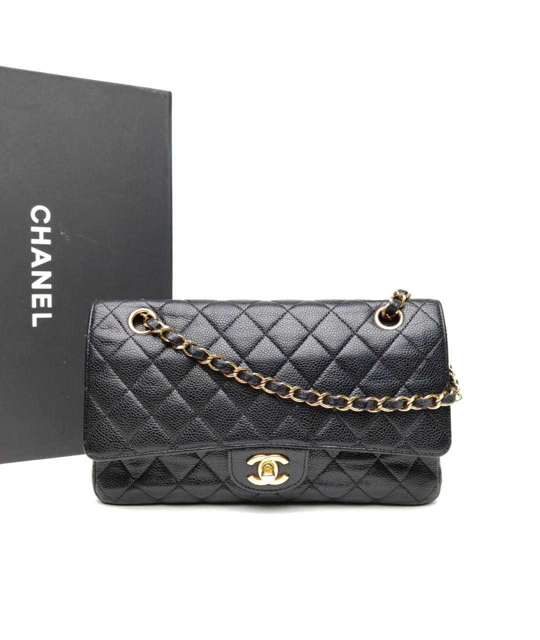 CHANEL Черная кожаная сумка через плечо, фото 9