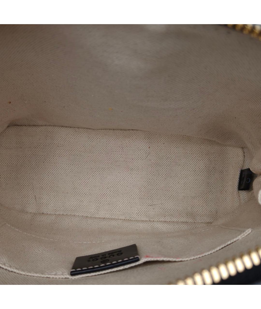 GUCCI Черная кожаная сумка с короткими ручками, фото 8