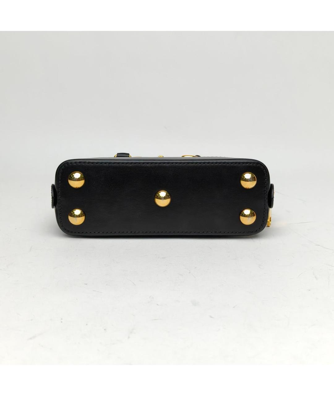 GUCCI Черная кожаная сумка с короткими ручками, фото 6