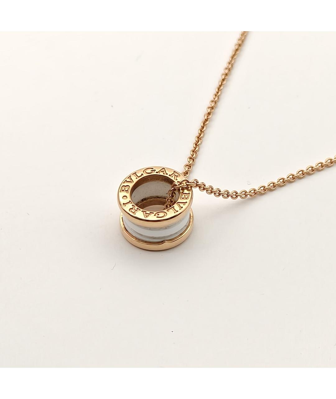 BVLGARI Золотая подвеска из розового золота, фото 4