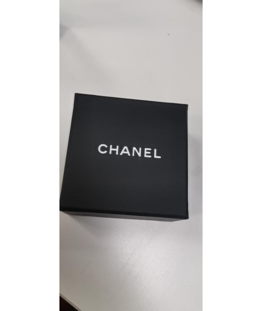 CHANEL Золотые металлические серьги, фото 8