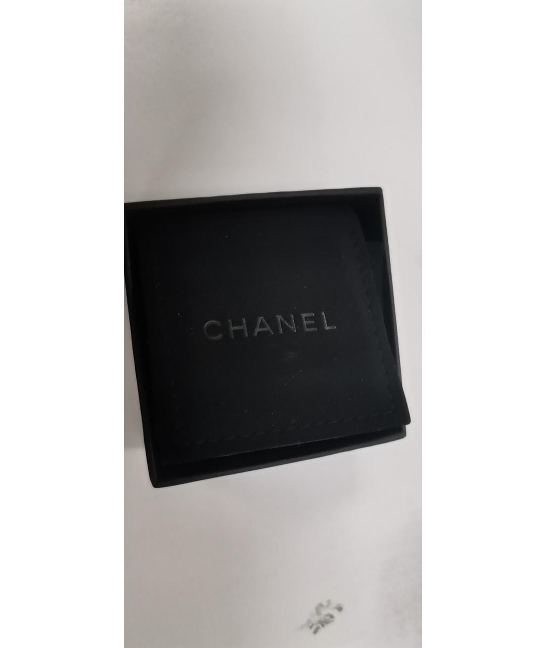 CHANEL Золотые металлические серьги, фото 9