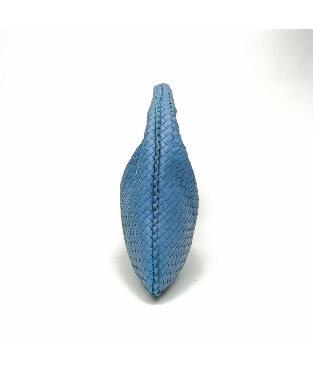 BOTTEGA VENETA Синяя кожаная сумка тоут, фото 5