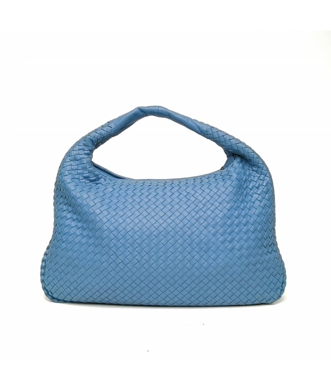 BOTTEGA VENETA Синяя кожаная сумка тоут, фото 2