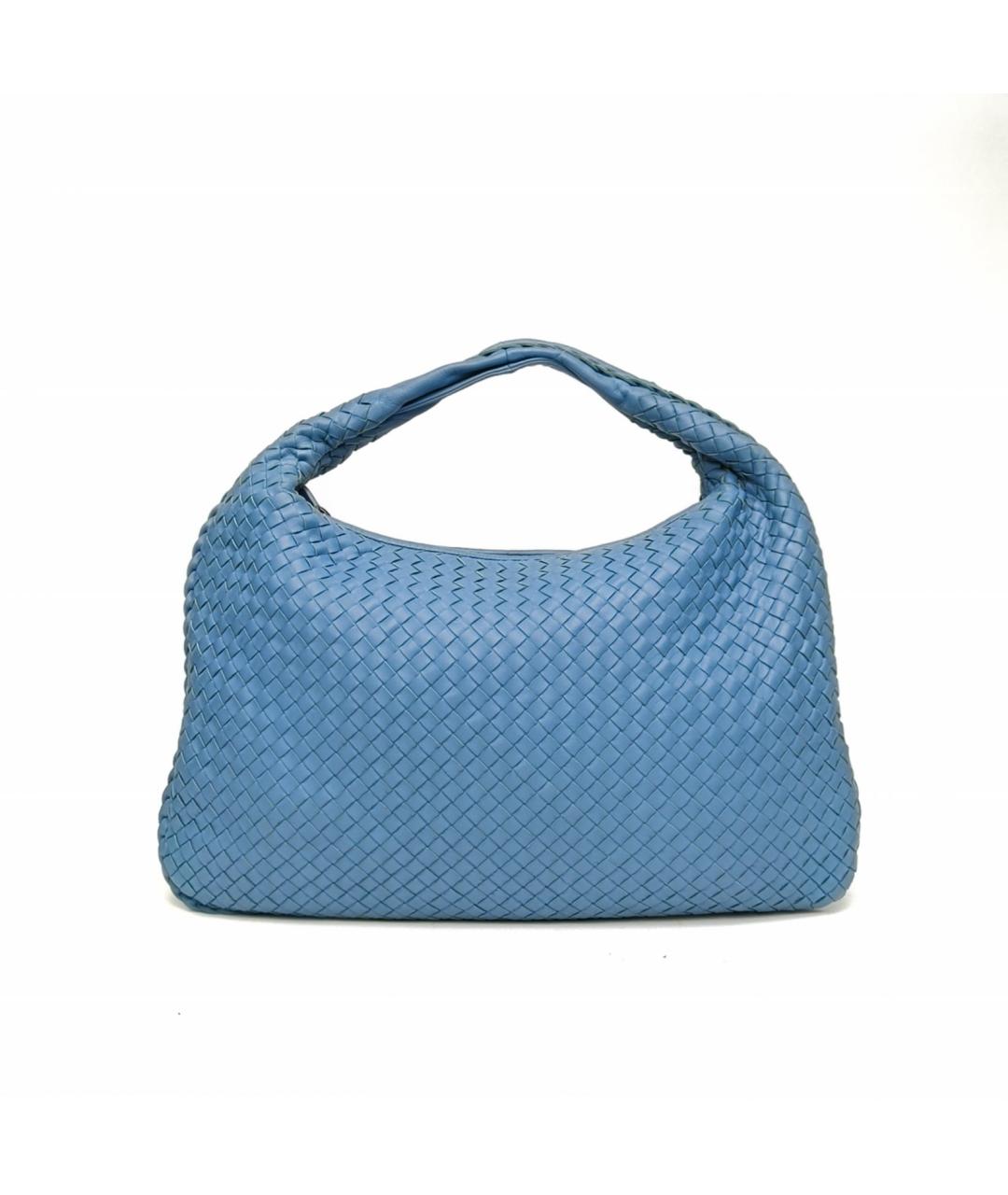 BOTTEGA VENETA Синяя кожаная сумка тоут, фото 4