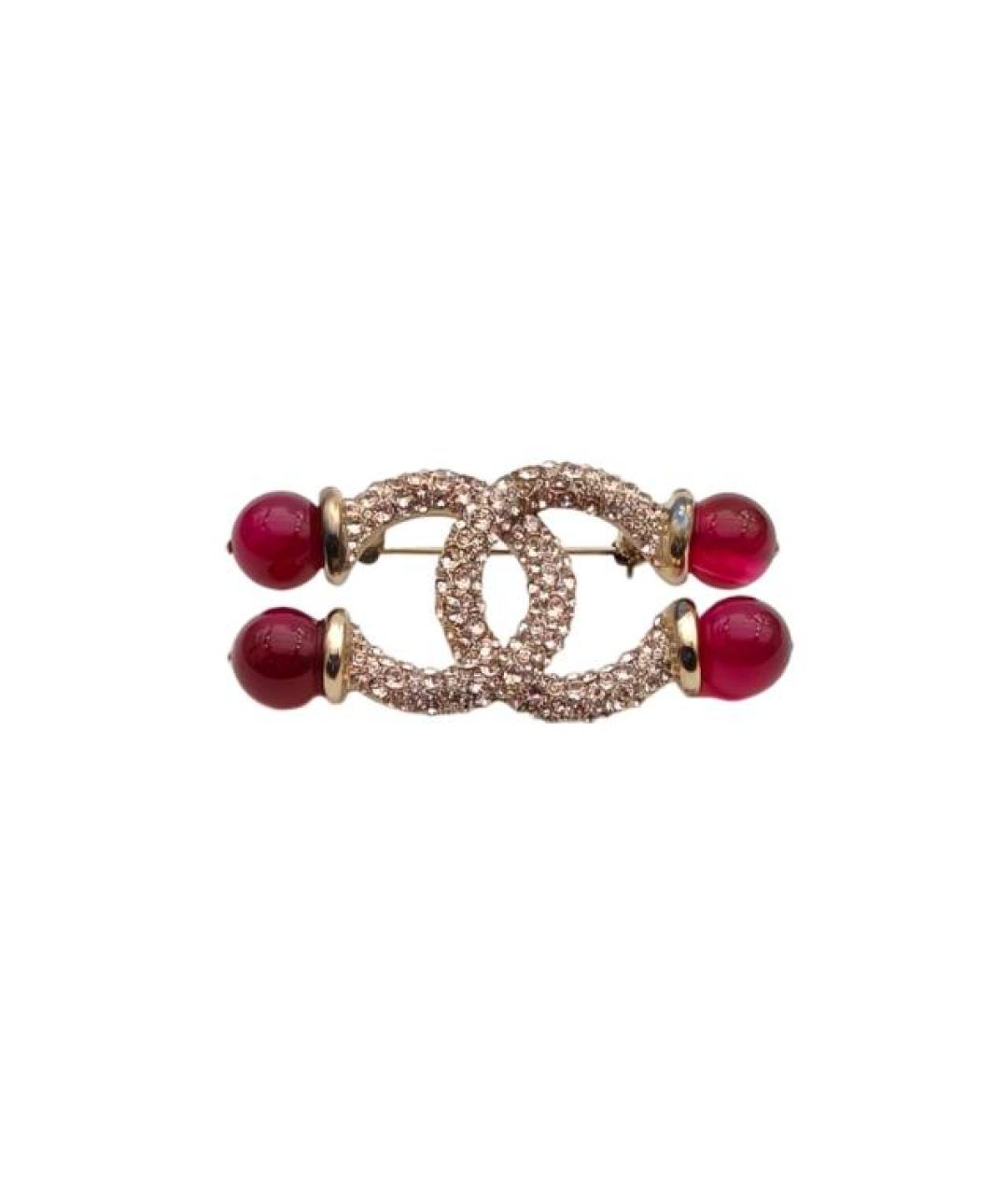 CHANEL Золотая металлическая булавка / брошь, фото 1