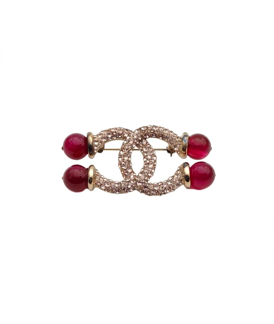 CHANEL Золотая металлическая булавка / брошь, фото 2