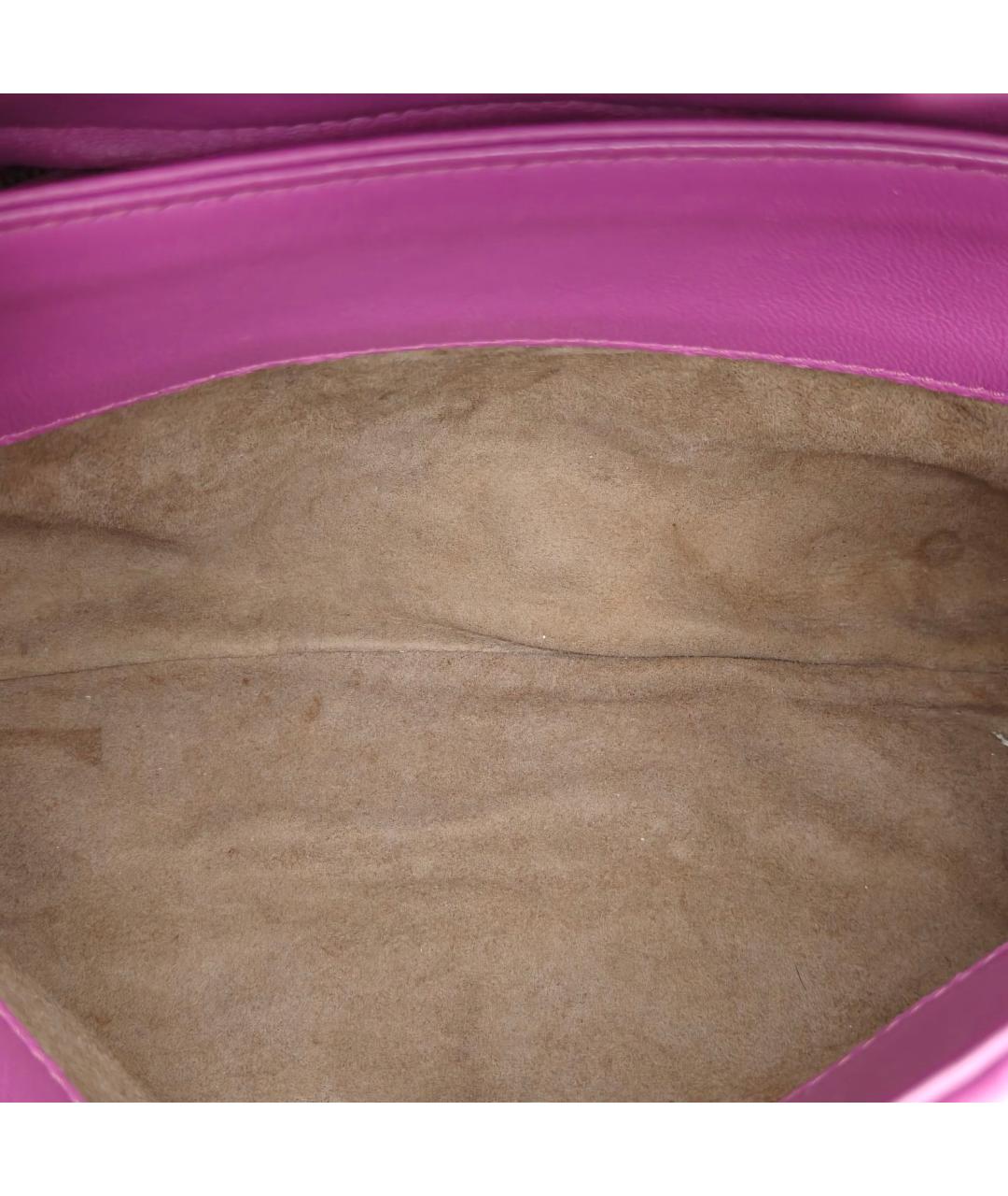 BOTTEGA VENETA Фиолетовая кожаная сумка через плечо, фото 7