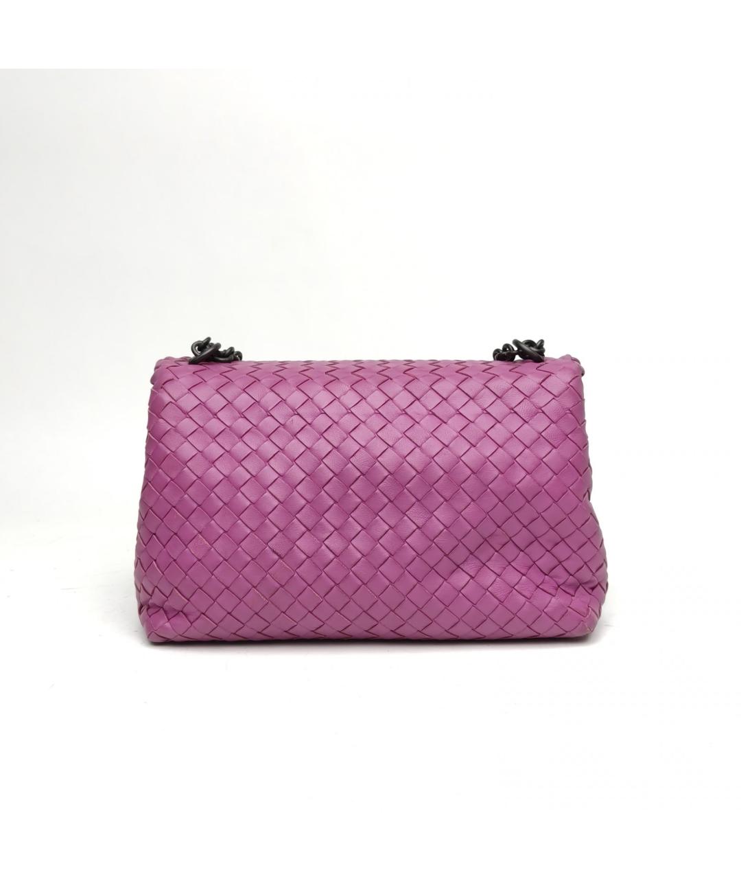 BOTTEGA VENETA Фиолетовая кожаная сумка через плечо, фото 5