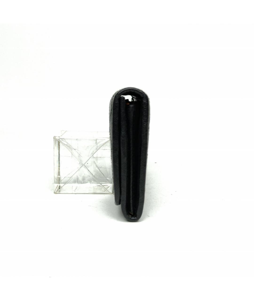 PRADA Черный кожаный кошелек, фото 7