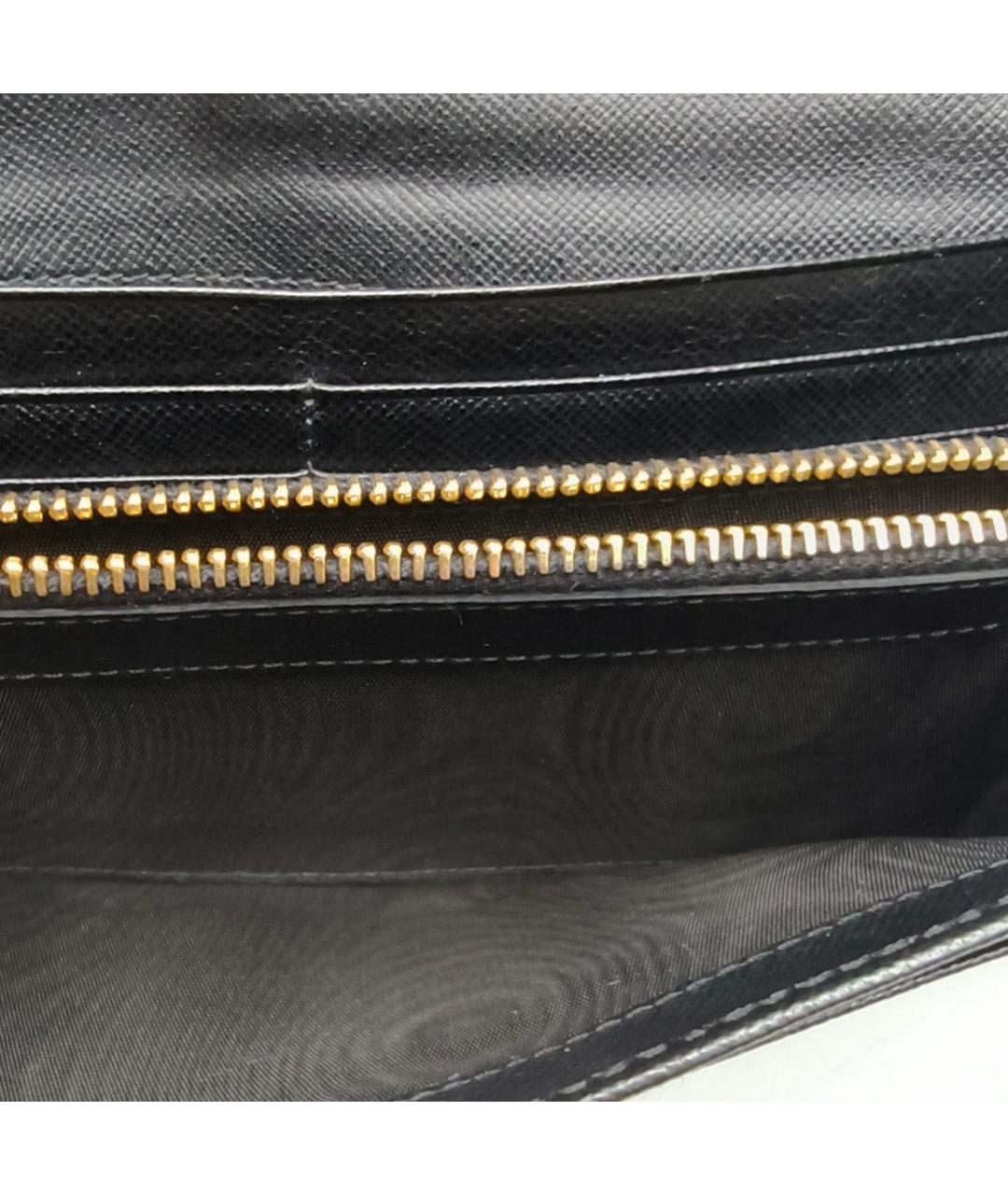 PRADA Черный кожаный кошелек, фото 5