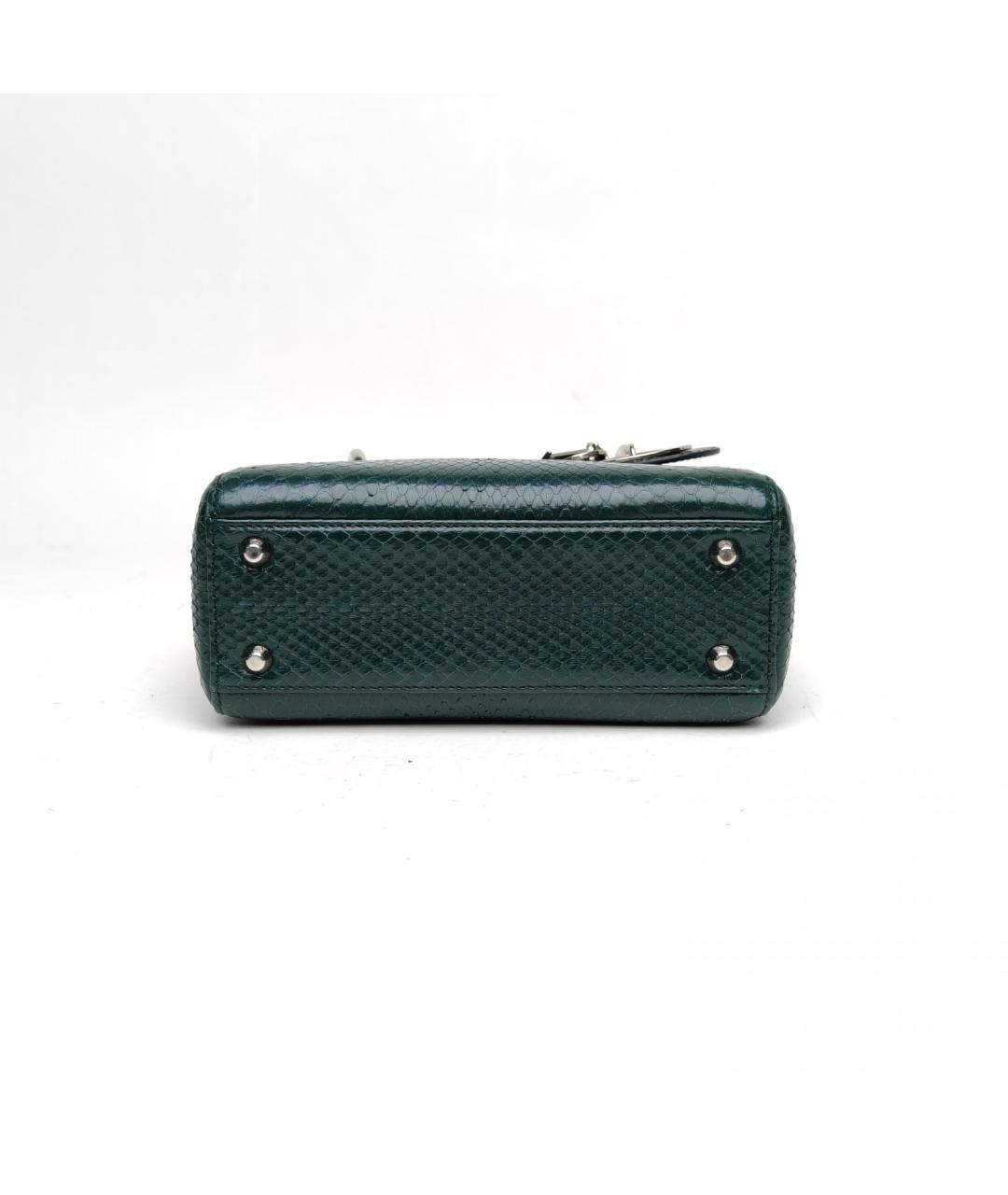 CHRISTIAN DIOR Зеленая сумка с короткими ручками, фото 6