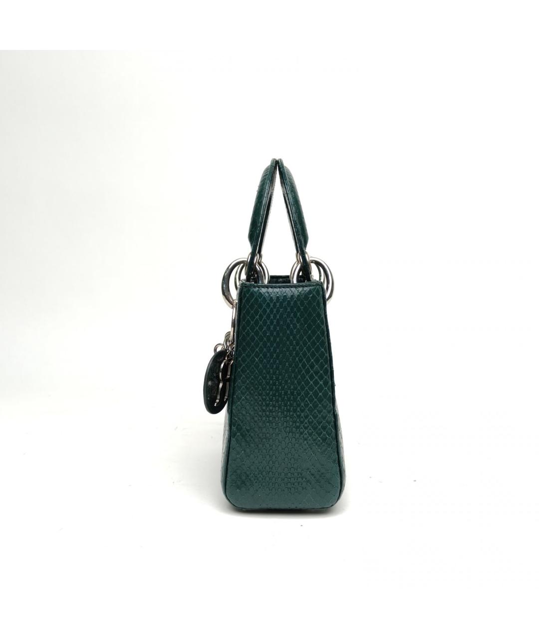 CHRISTIAN DIOR Зеленая сумка с короткими ручками, фото 5