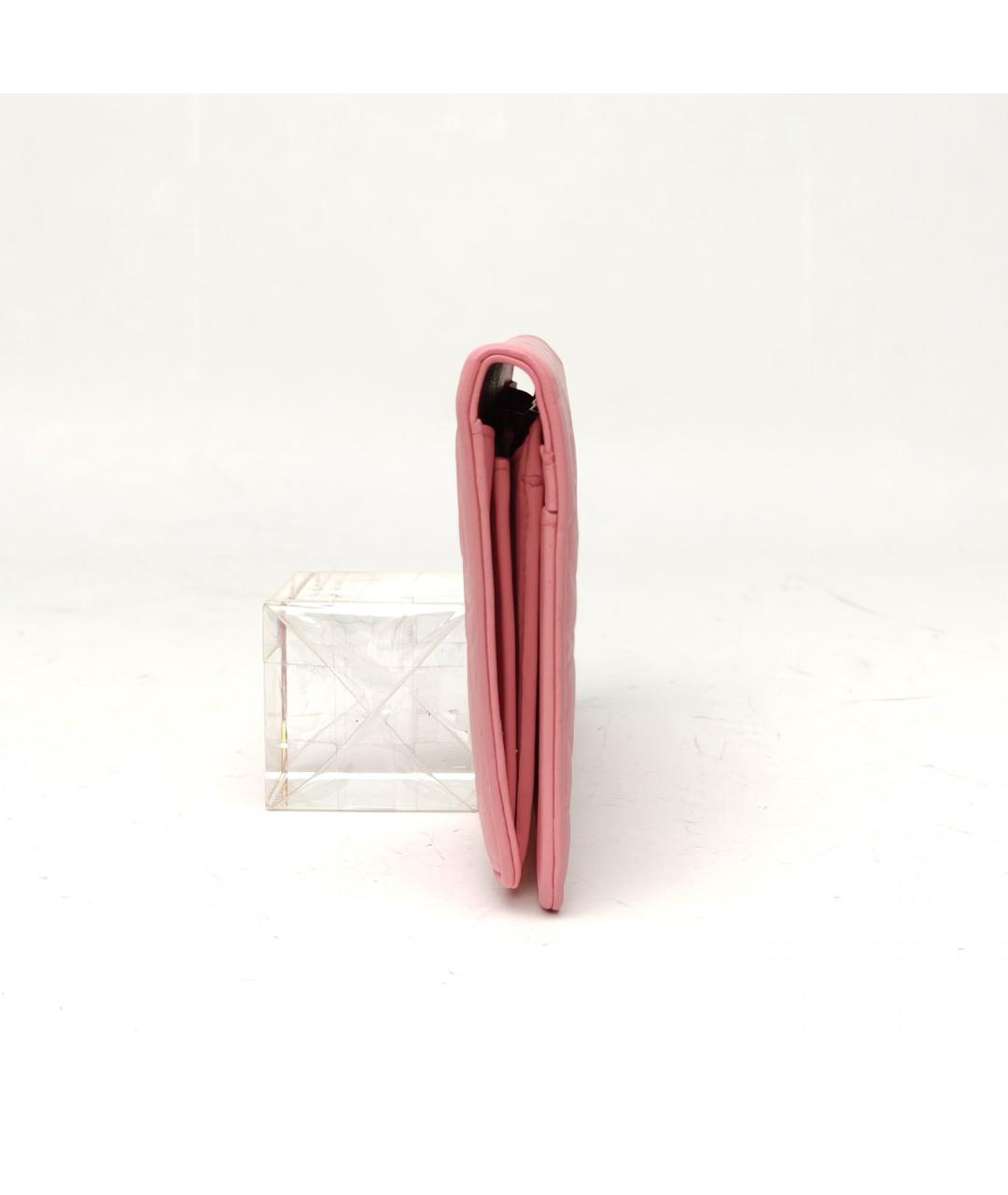 CHANEL Розовый кошелек, фото 5