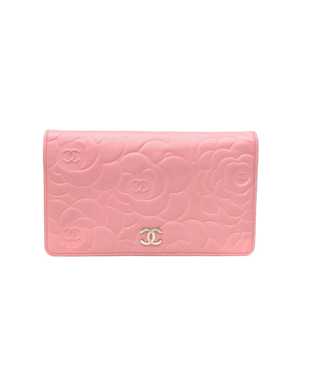 CHANEL Розовый кошелек, фото 10