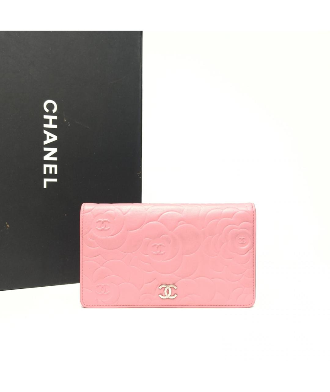 CHANEL Розовый кошелек, фото 9