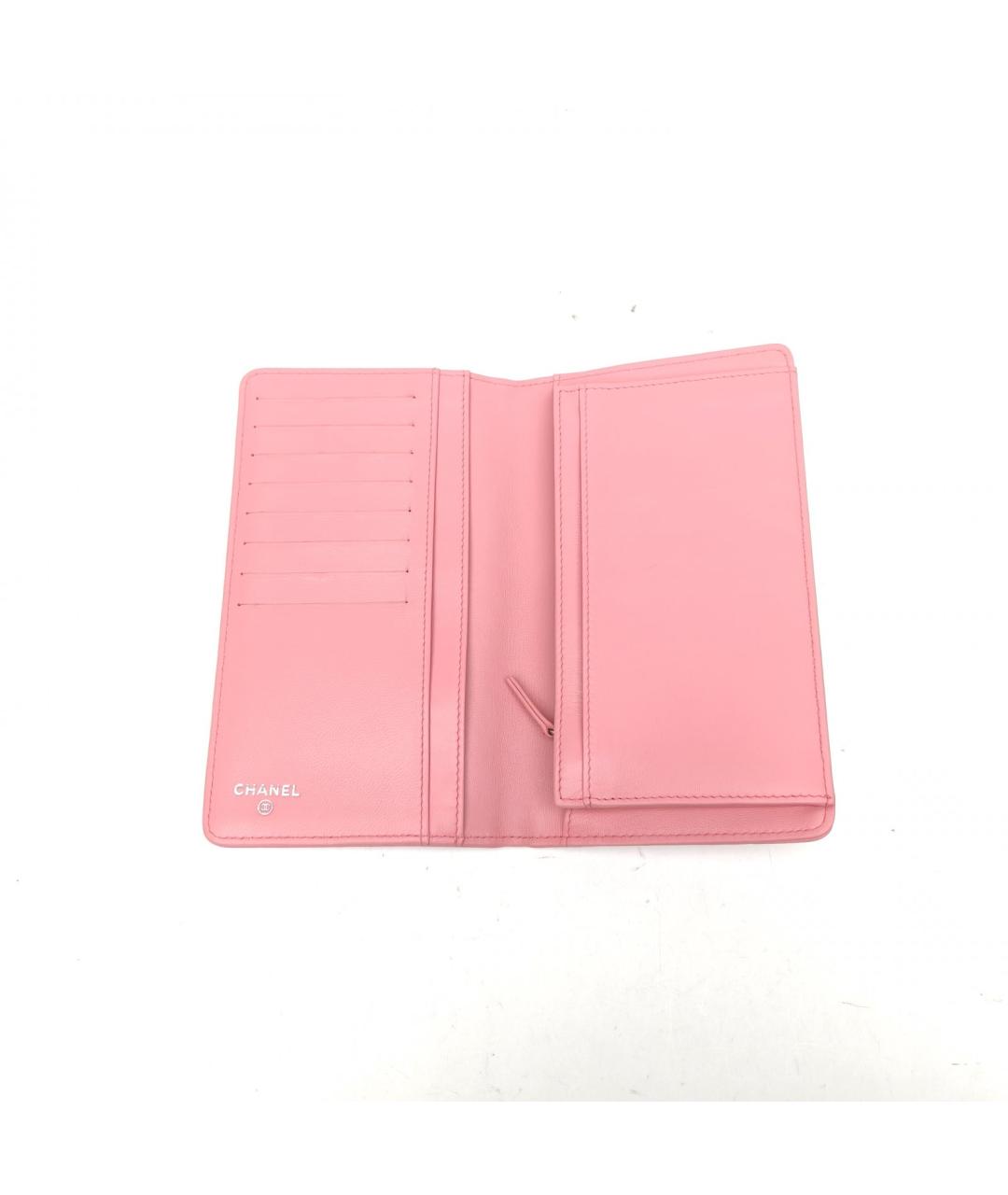 CHANEL Розовый кошелек, фото 6