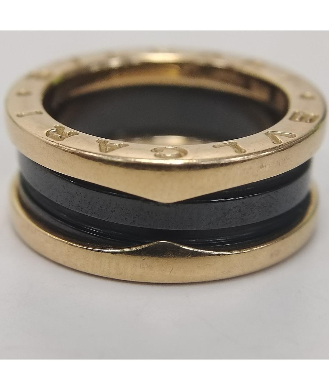 BVLGARI Черное кольцо из розового золота, фото 7