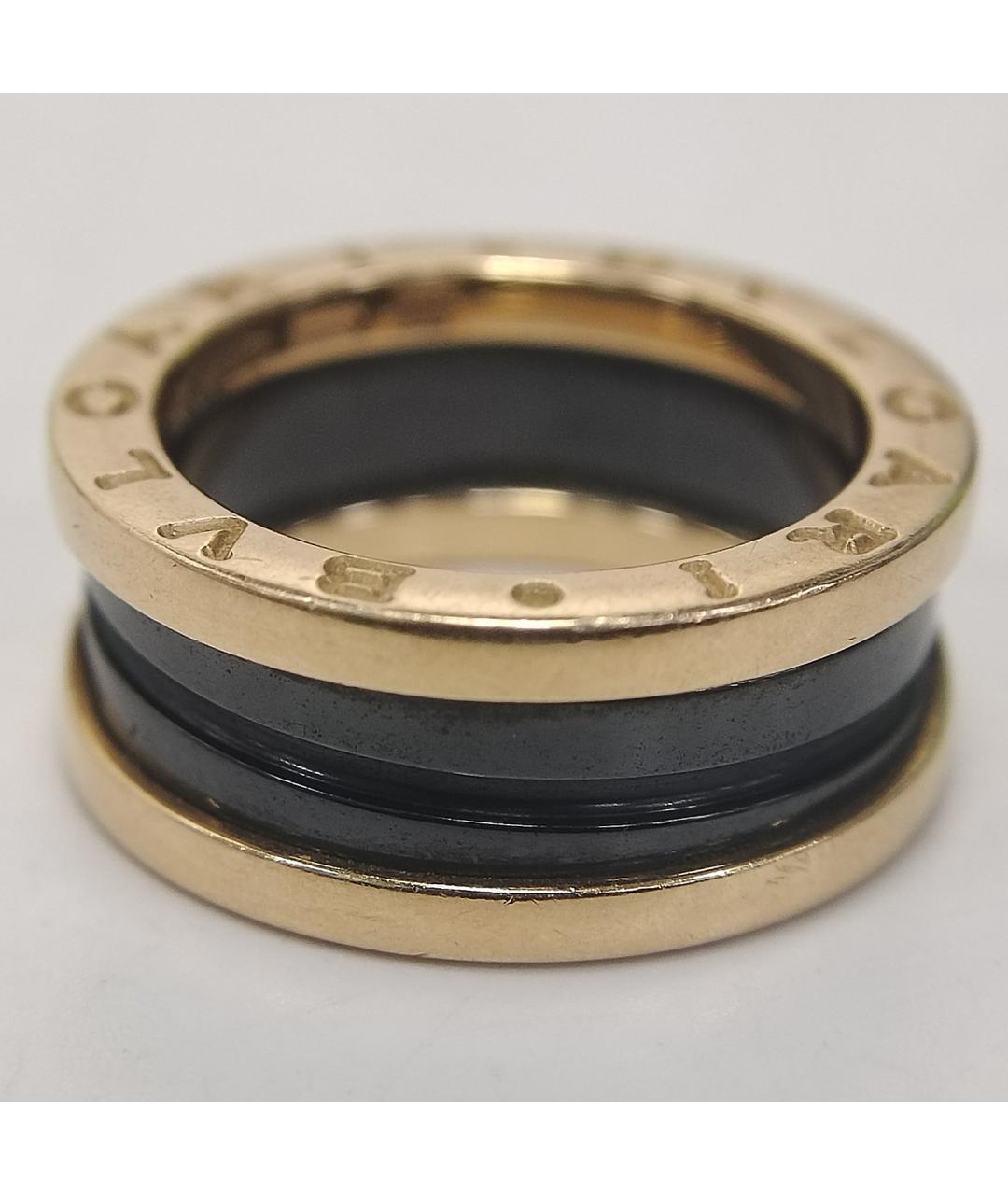 BVLGARI Черное кольцо из розового золота, фото 8