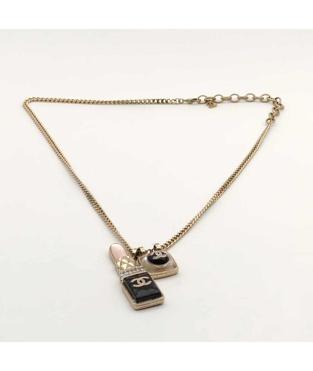 CHANEL Золотая металлическая подвеска, фото 7