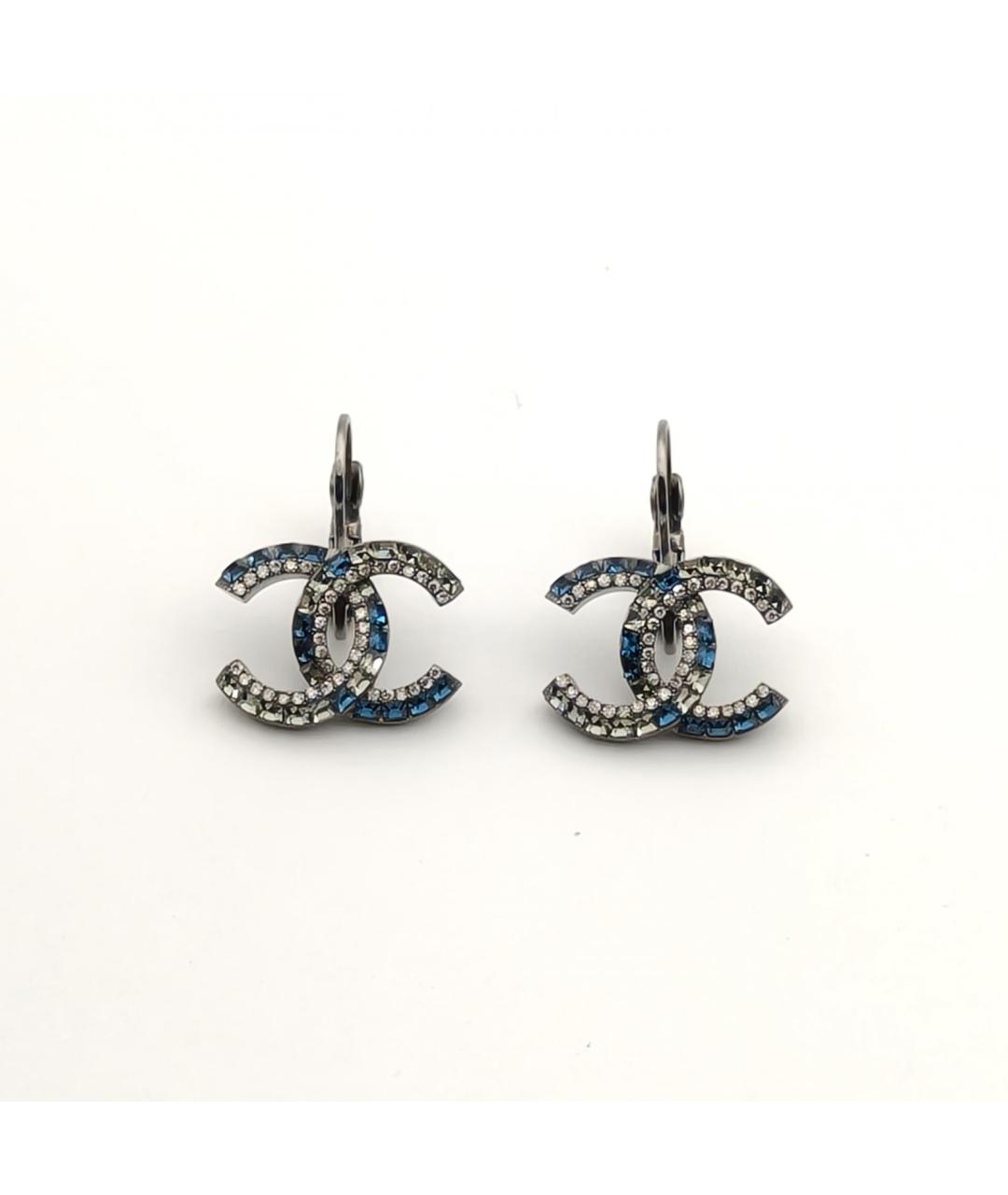 CHANEL Серебряные металлические серьги, фото 3