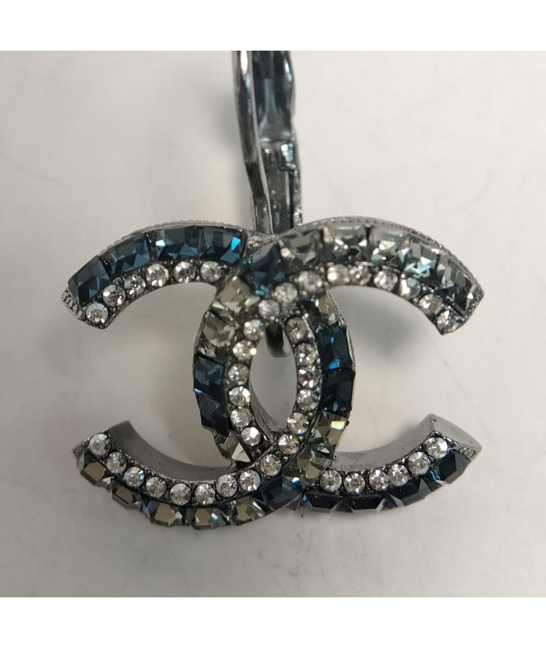 CHANEL Серебряные металлические серьги, фото 9