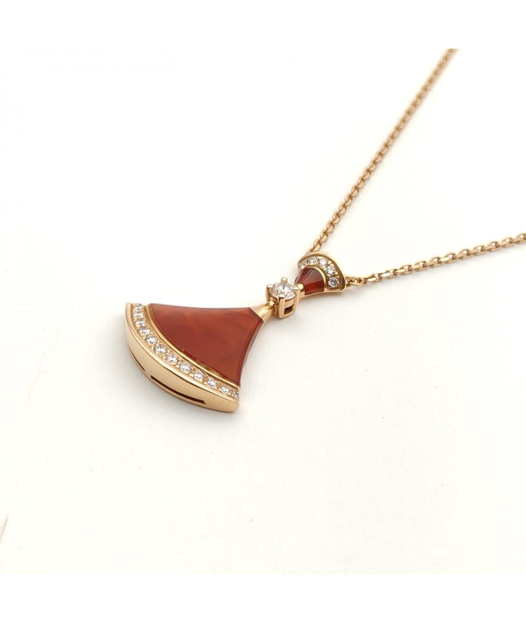 BVLGARI Золотая подвеска из розового золота, фото 4