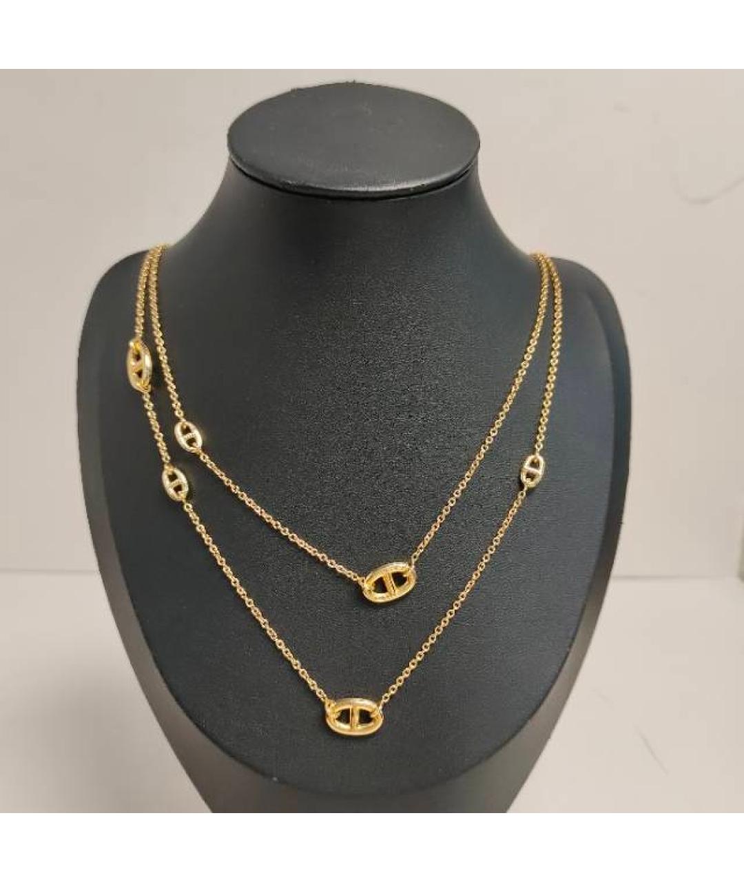 HERMES Золотое колье из розового золота, фото 7