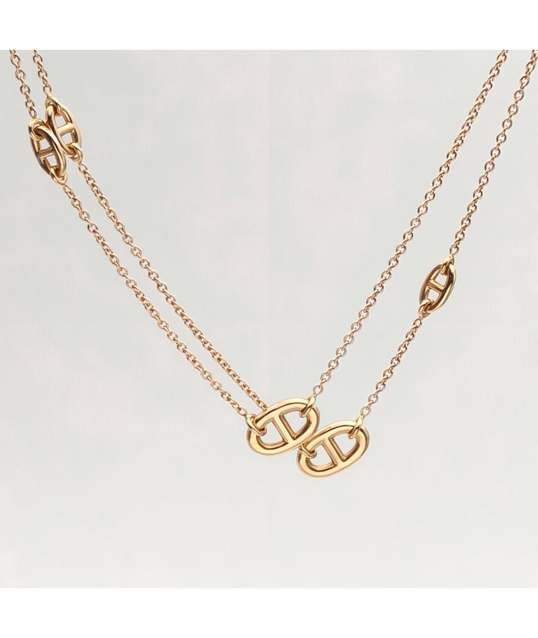 HERMES Золотое колье из розового золота, фото 3