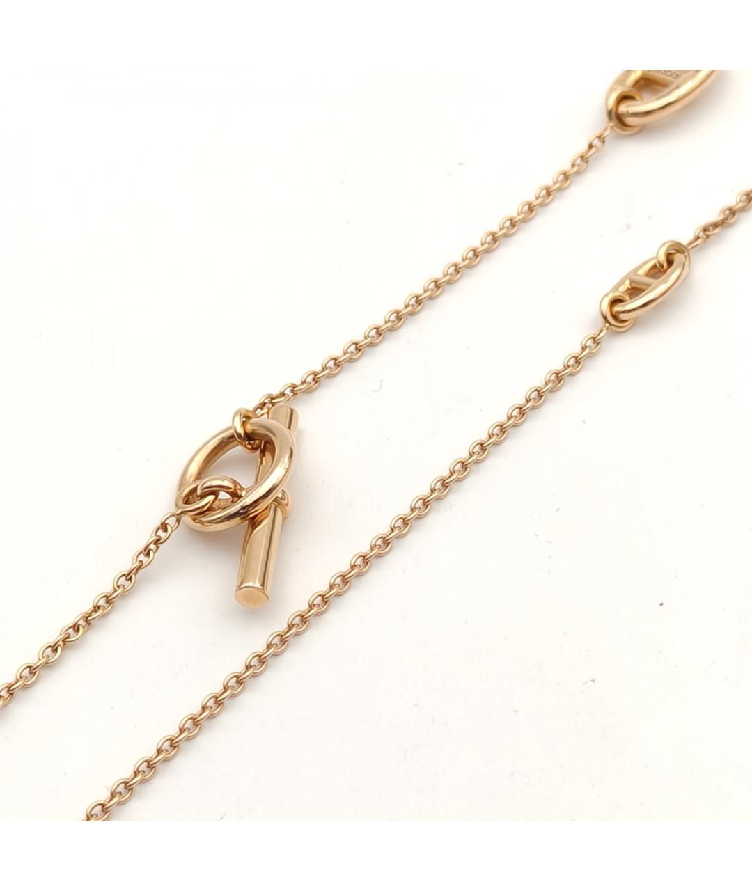 HERMES Золотое колье из розового золота, фото 5