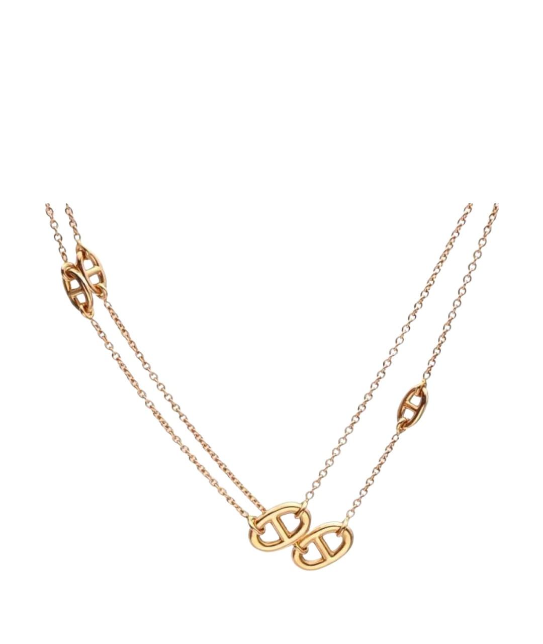 HERMES Золотое колье из розового золота, фото 1