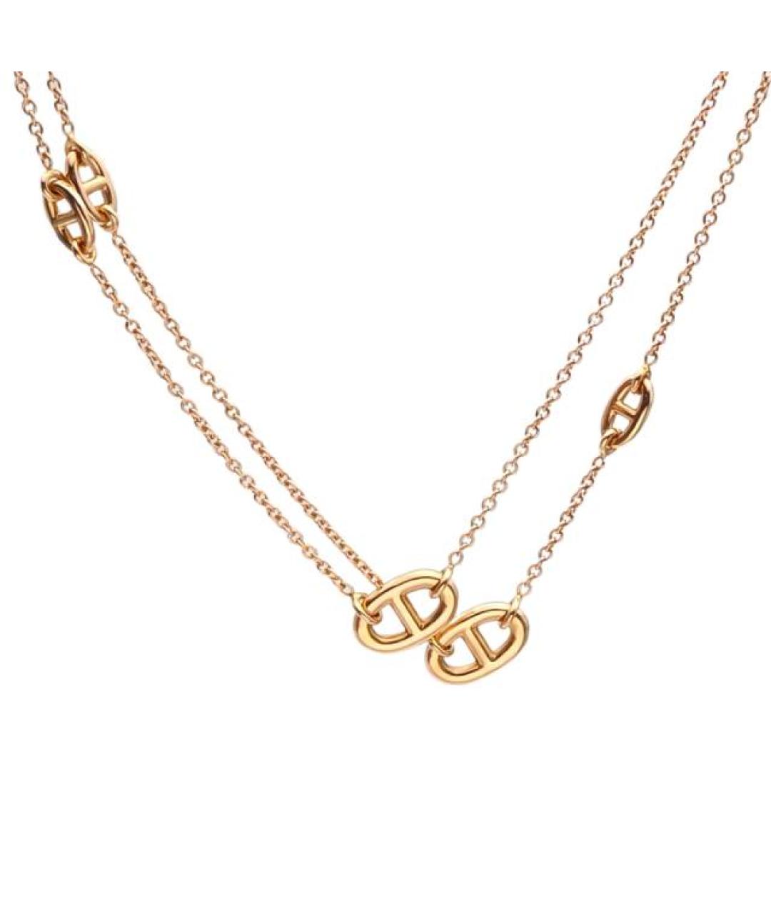 HERMES Золотое колье из розового золота, фото 10