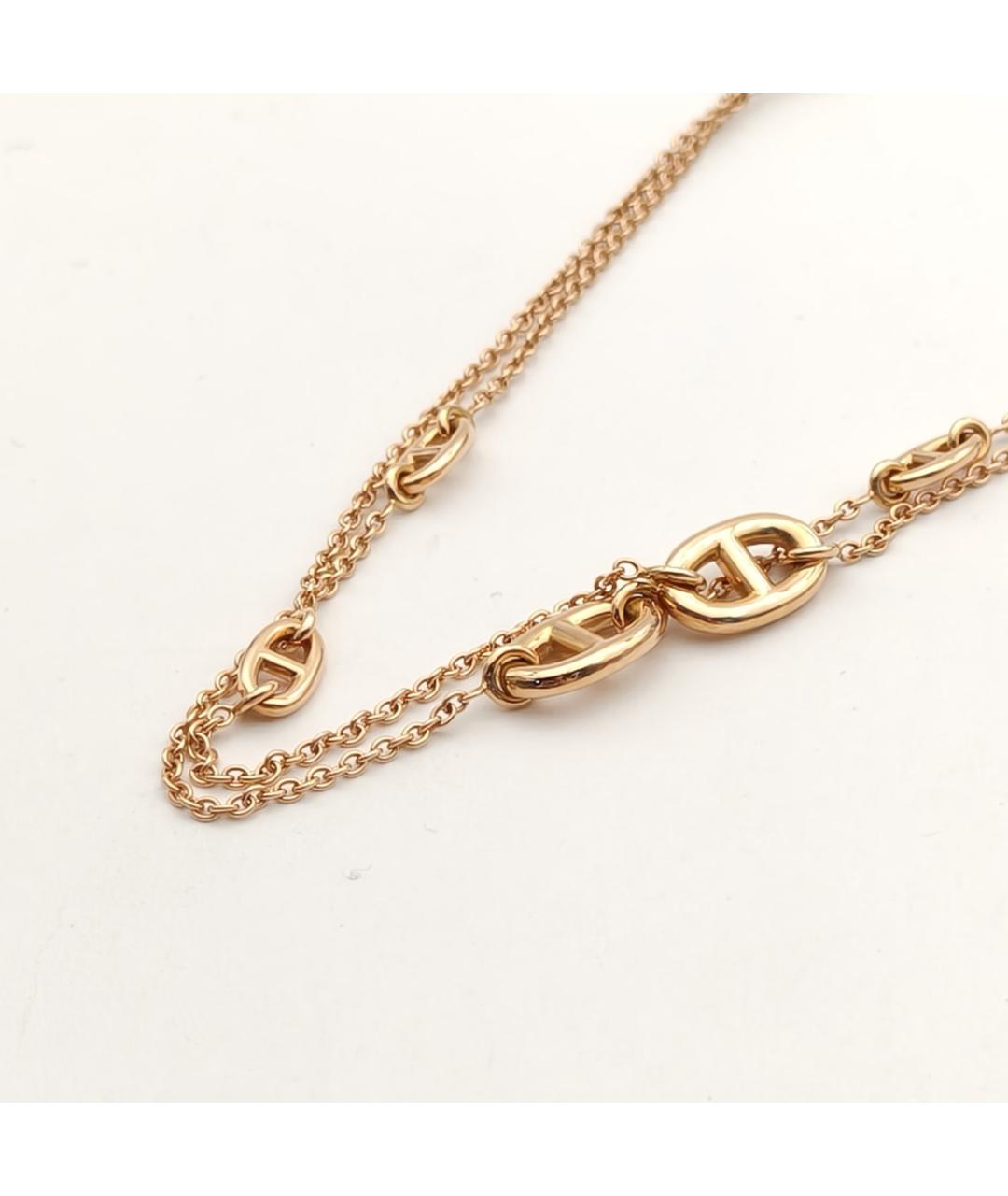 HERMES Золотое колье из розового золота, фото 4