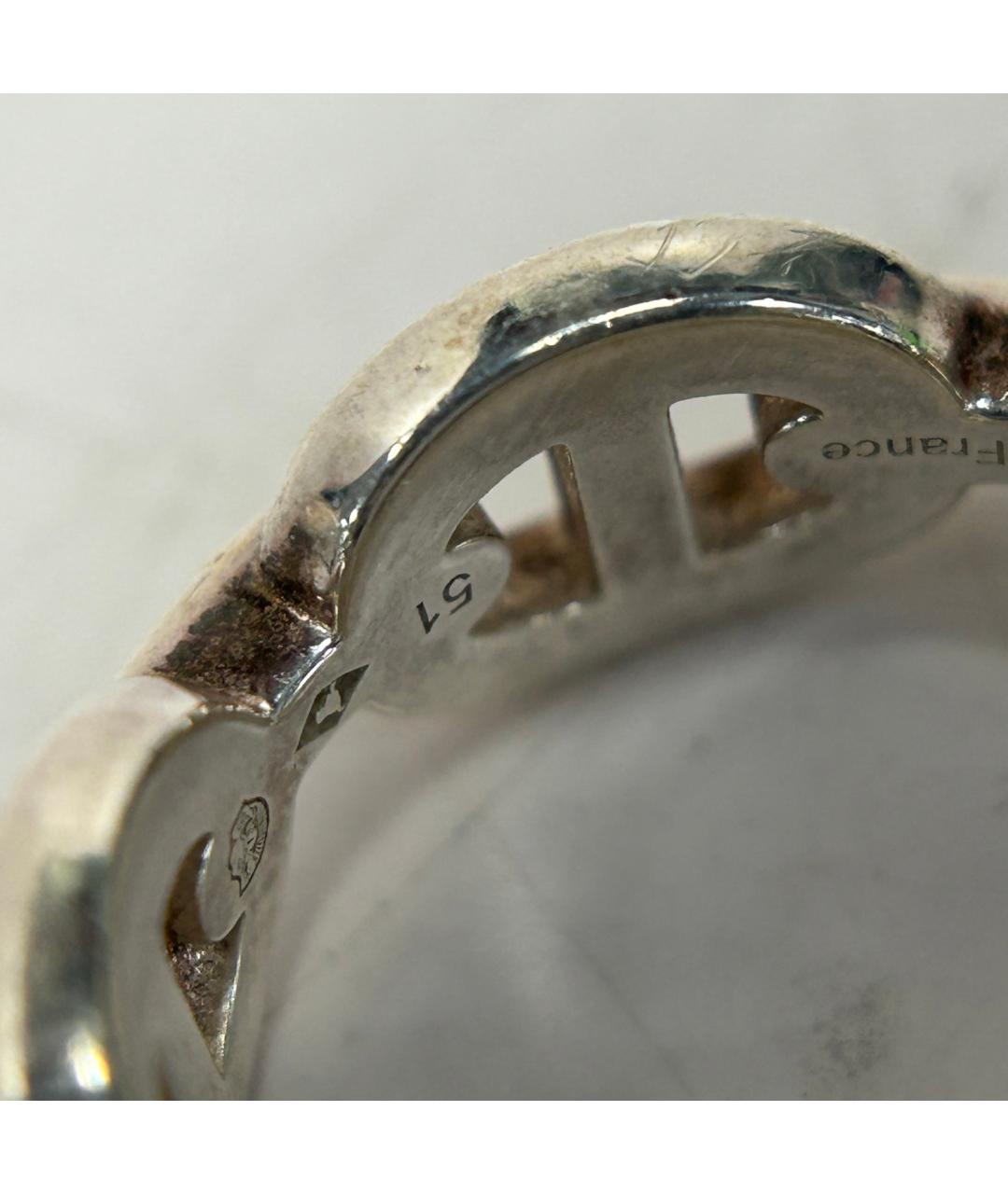 HERMES Серебряное кольцо, фото 7