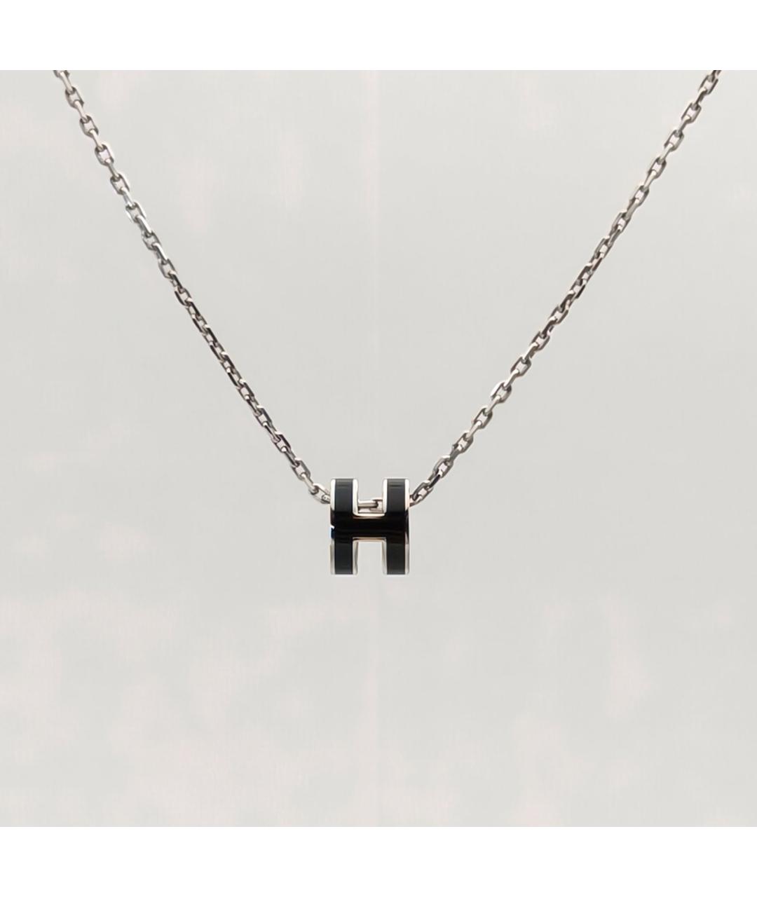 HERMES Черная металлическая подвеска, фото 3