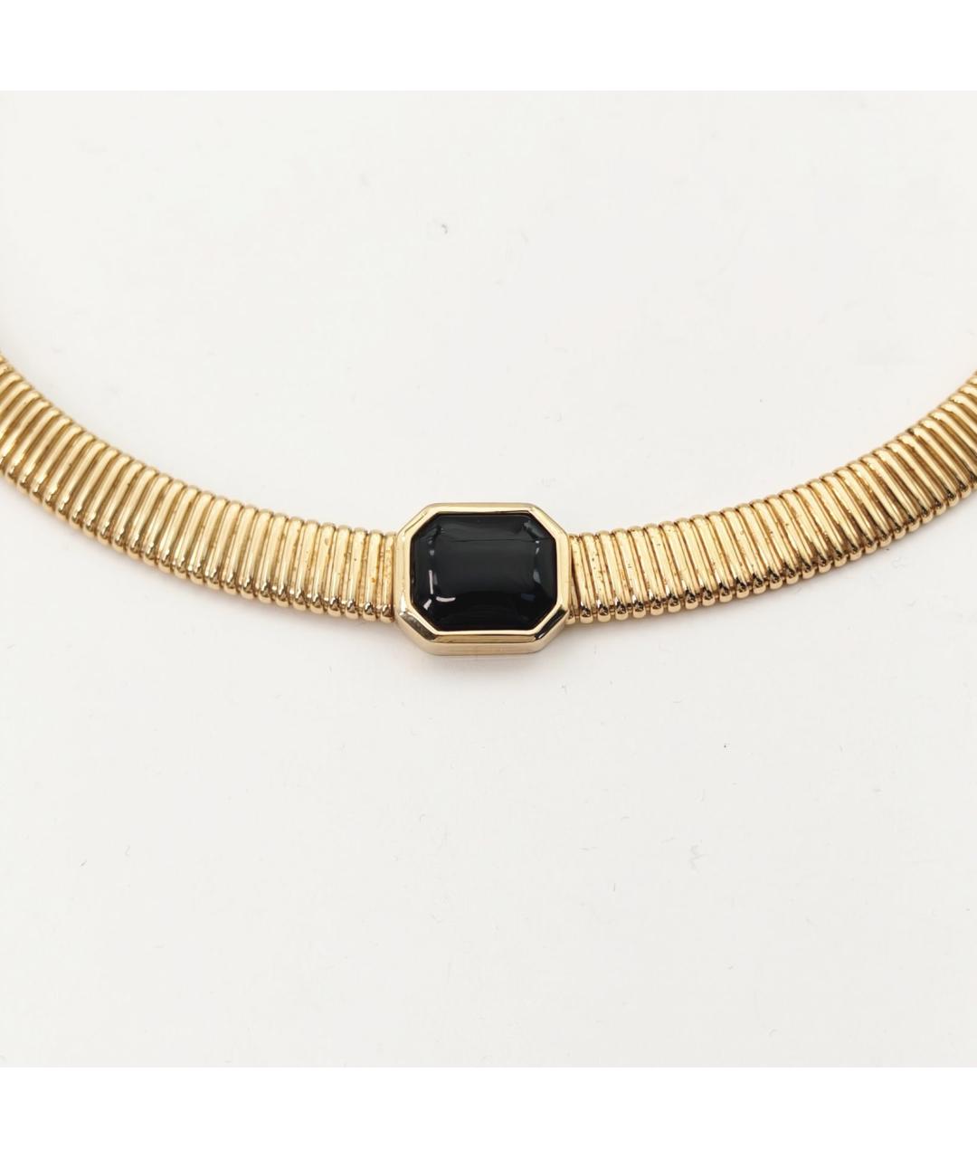 CHRISTIAN DIOR Золотое металлическое колье, фото 4