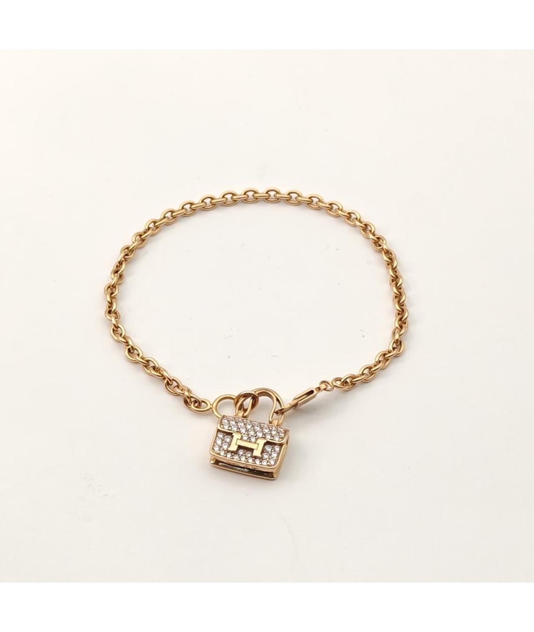 HERMES Золотой браслет из розового золота, фото 3