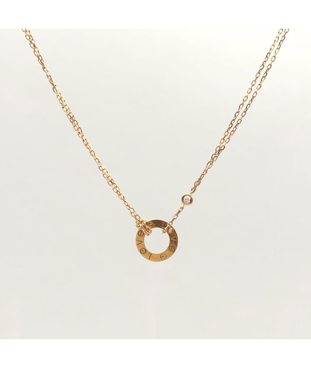 CARTIER Золотая подвеска из розового золота, фото 3