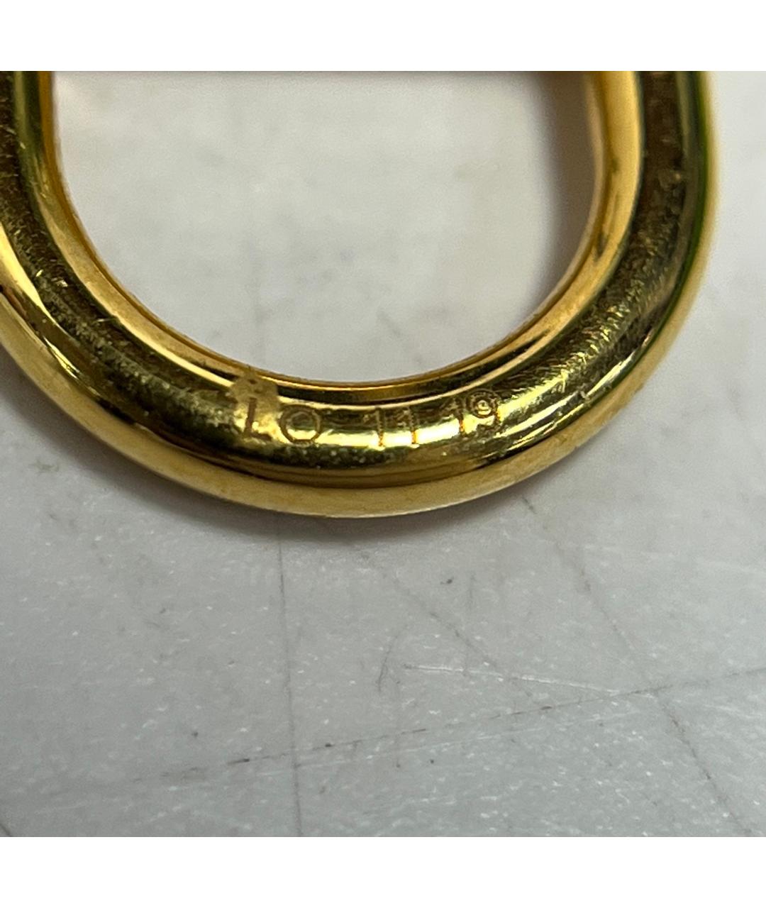 HERMES Золотая металлическая подвеска, фото 9