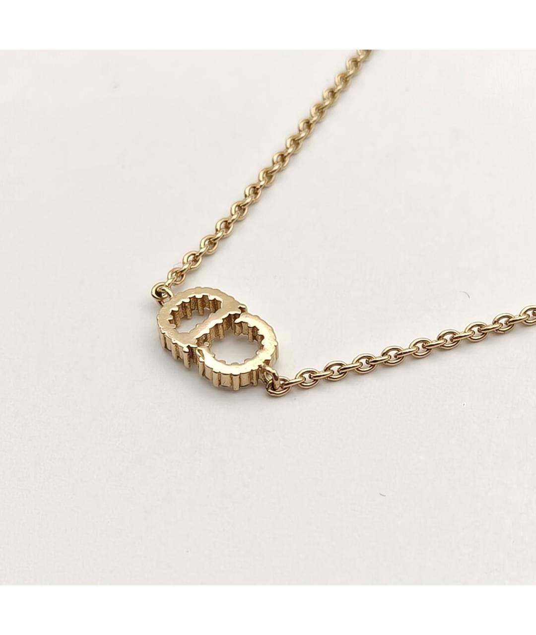 CHRISTIAN DIOR Золотой металлический браслет, фото 5