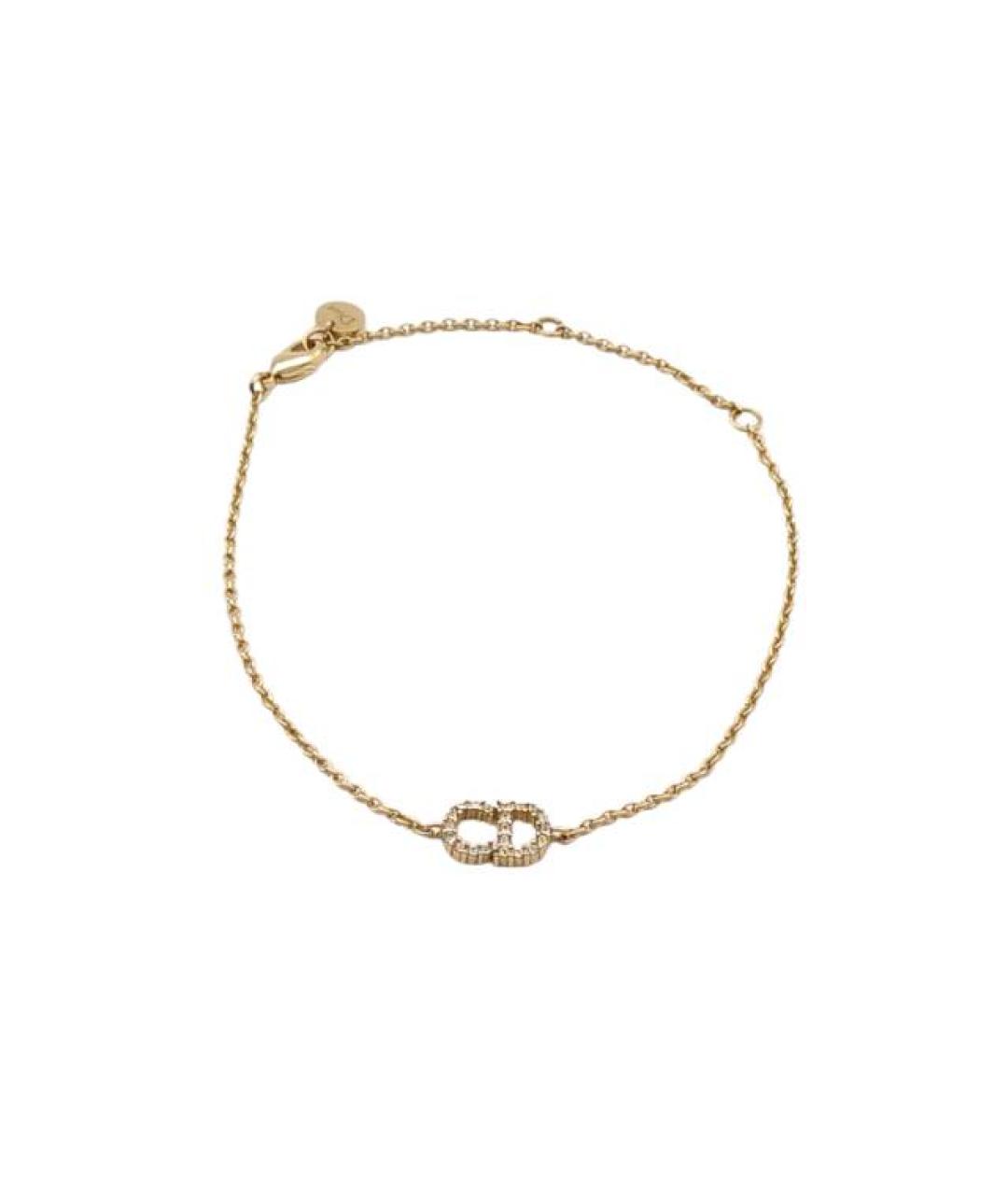 CHRISTIAN DIOR Золотой металлический браслет, фото 10