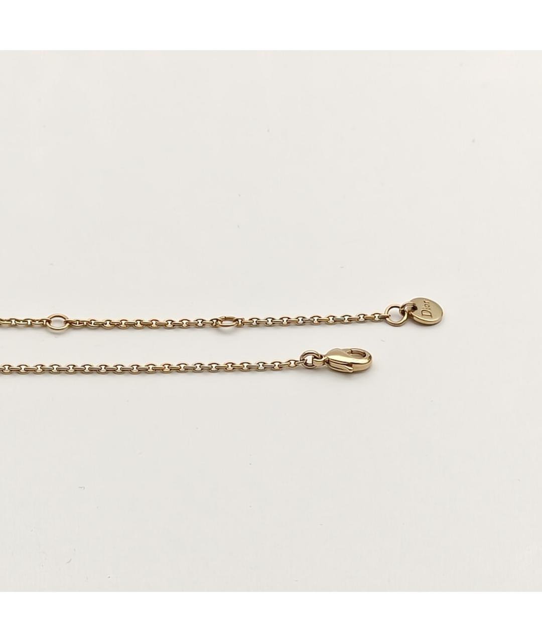 CHRISTIAN DIOR Золотой металлический браслет, фото 6