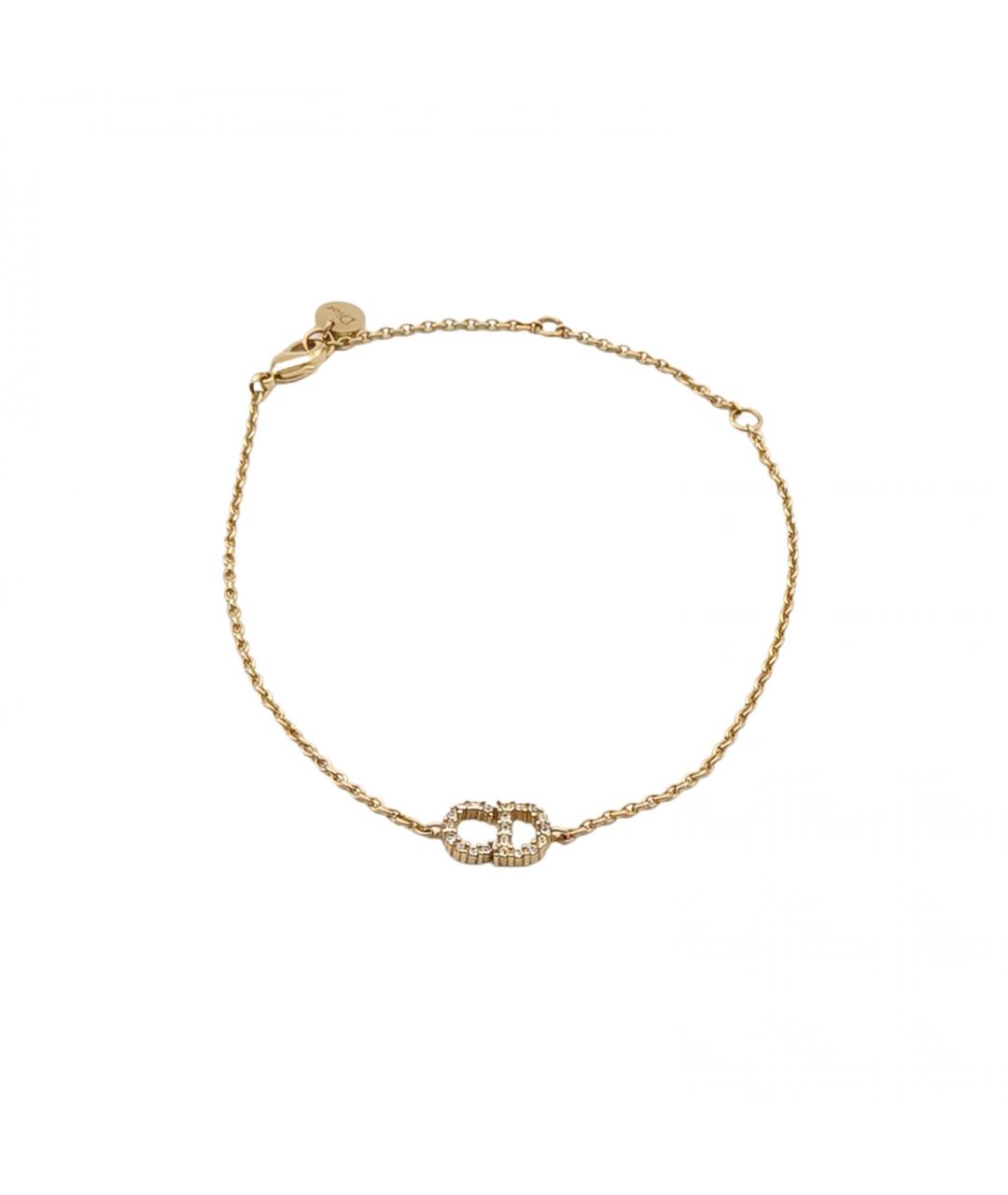 CHRISTIAN DIOR Золотой металлический браслет, фото 2