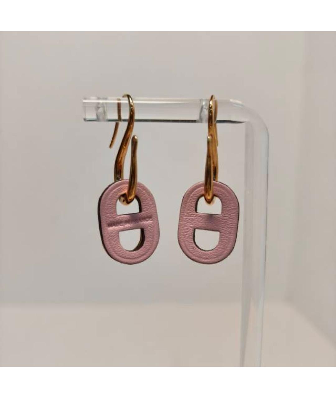 HERMES Кожаные серьги, фото 6