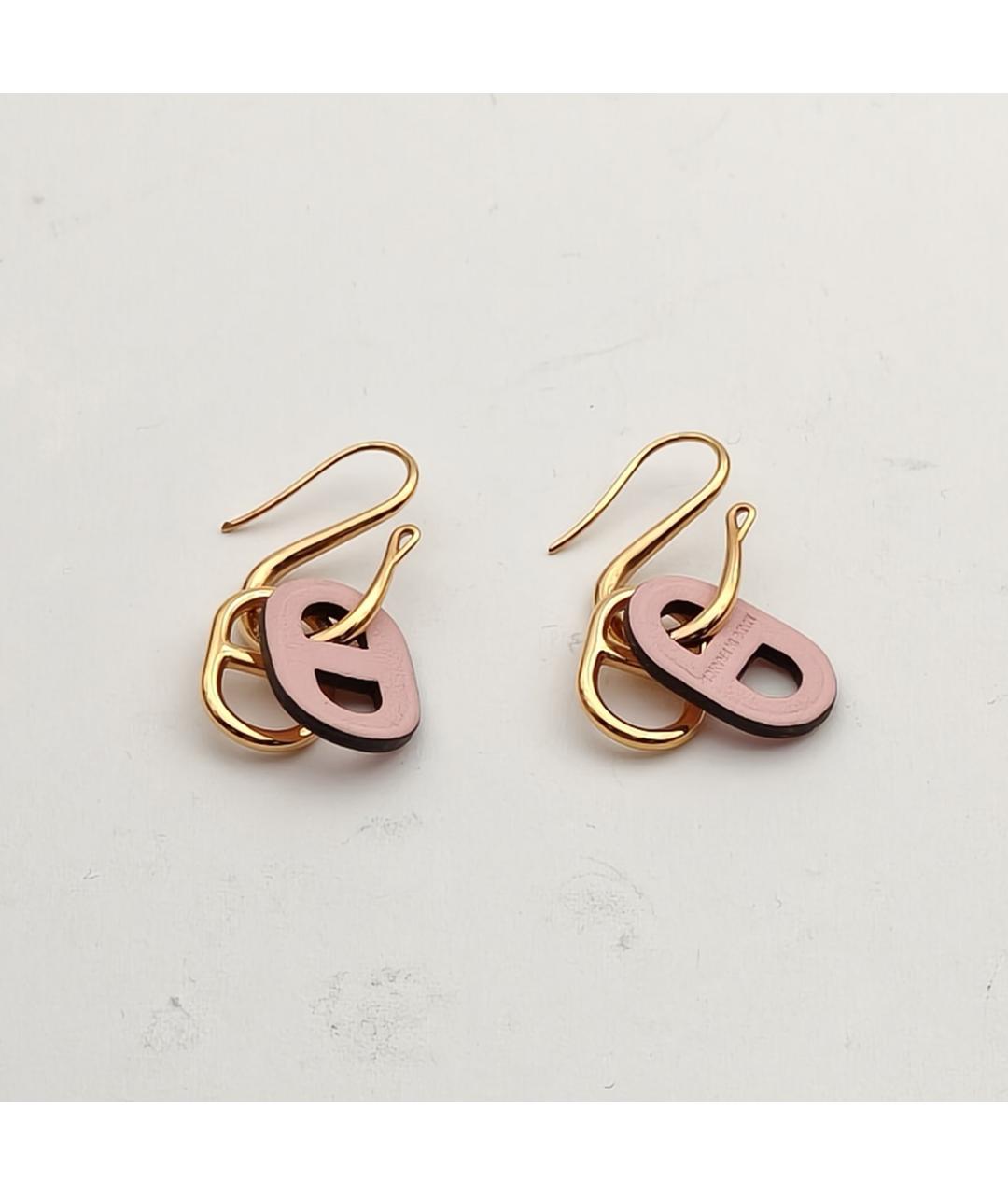 HERMES Кожаные серьги, фото 3