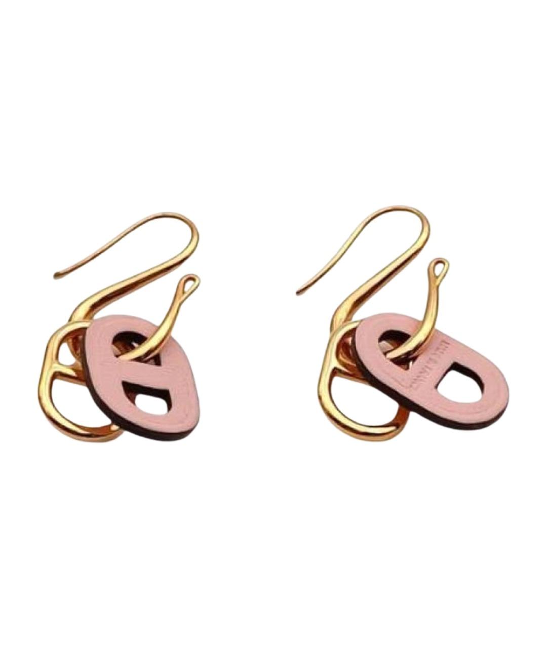 HERMES Кожаные серьги, фото 1