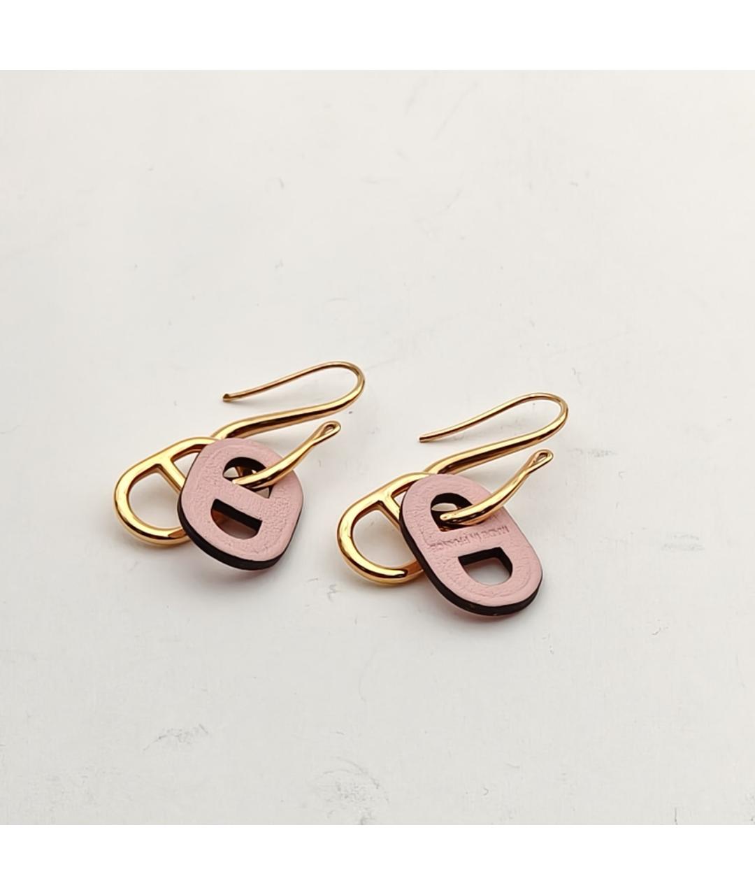 HERMES Кожаные серьги, фото 4